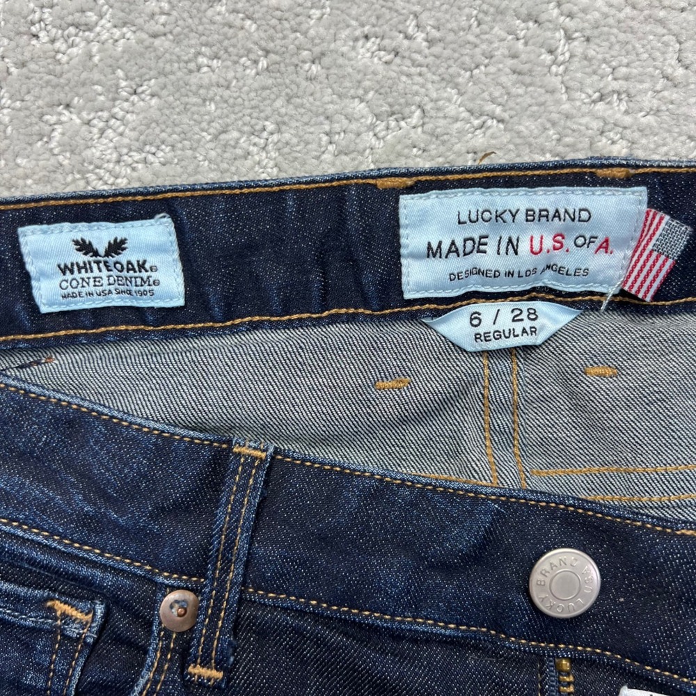 Lucky Brand Lolita Bootcut Jeans 6/28 White Oak Cone Denim Selvedge Made in USA - Picture 3 of 16